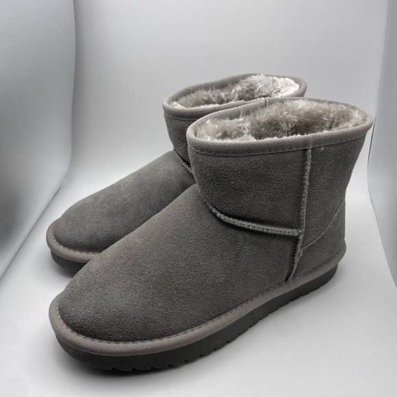 CUSHIONAIRE Women's Cozy pull on boot Grey 6.5 M - Picture 1 of 5